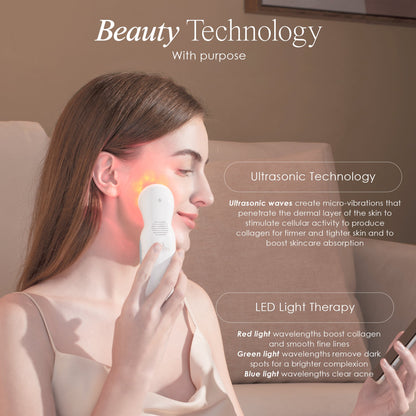 SkinSonic LED Ultrasonic Wand